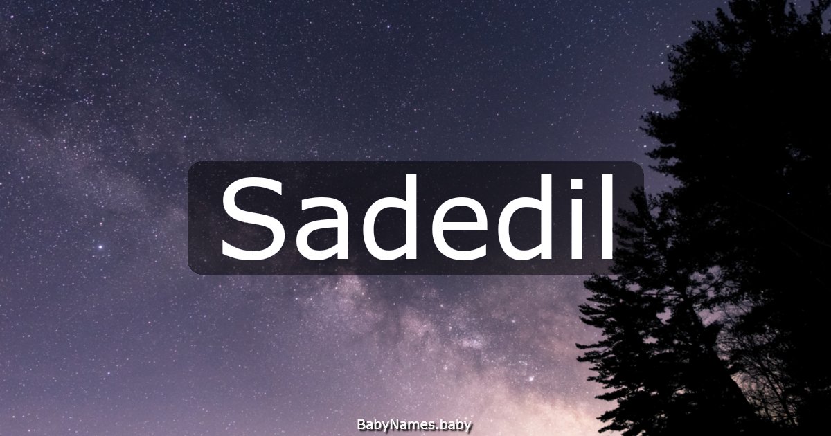 Sadedil