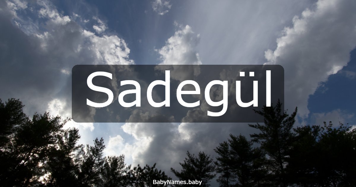 Sadegül