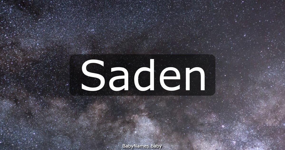 Saden