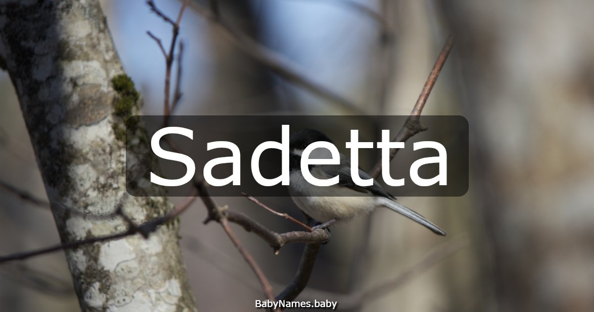 Sadetta