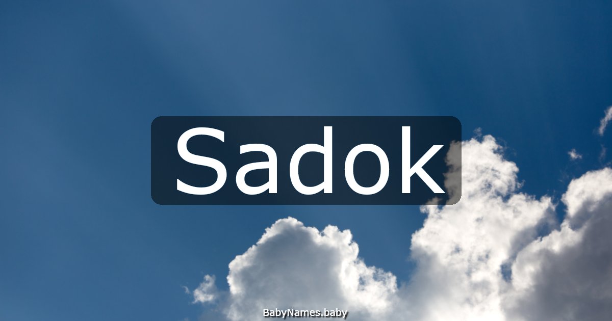 Sadok