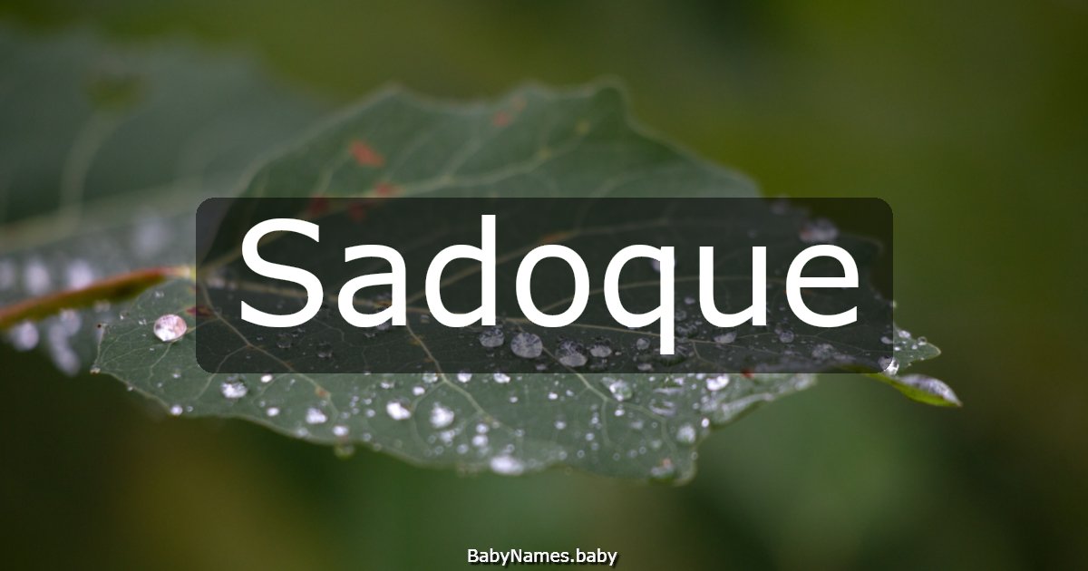 Sadoque