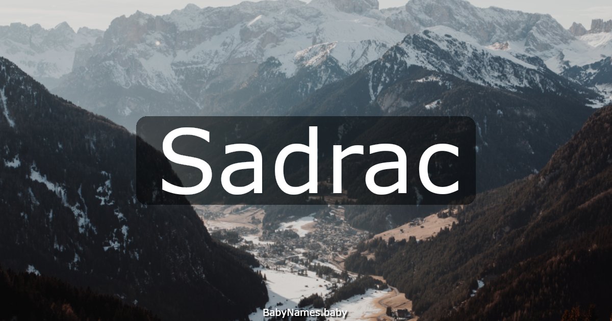 Sadrac