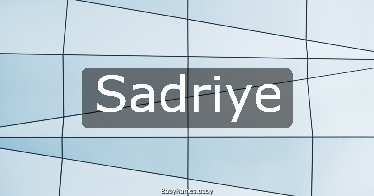 Sadriye