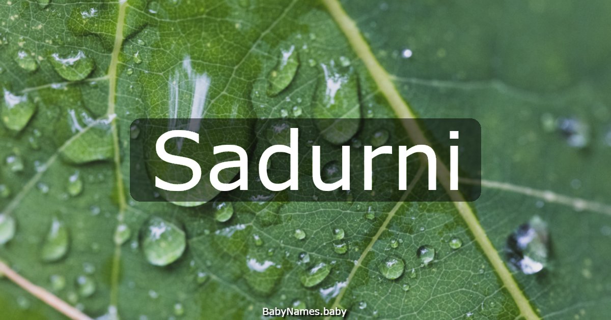 Sadurni