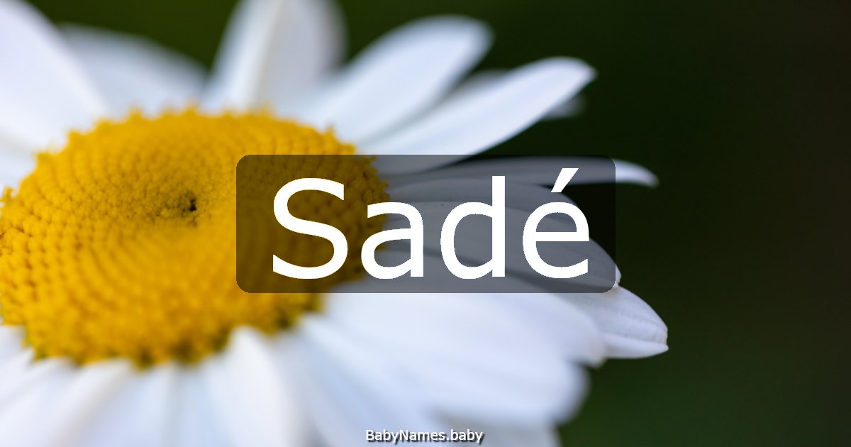 Sadé