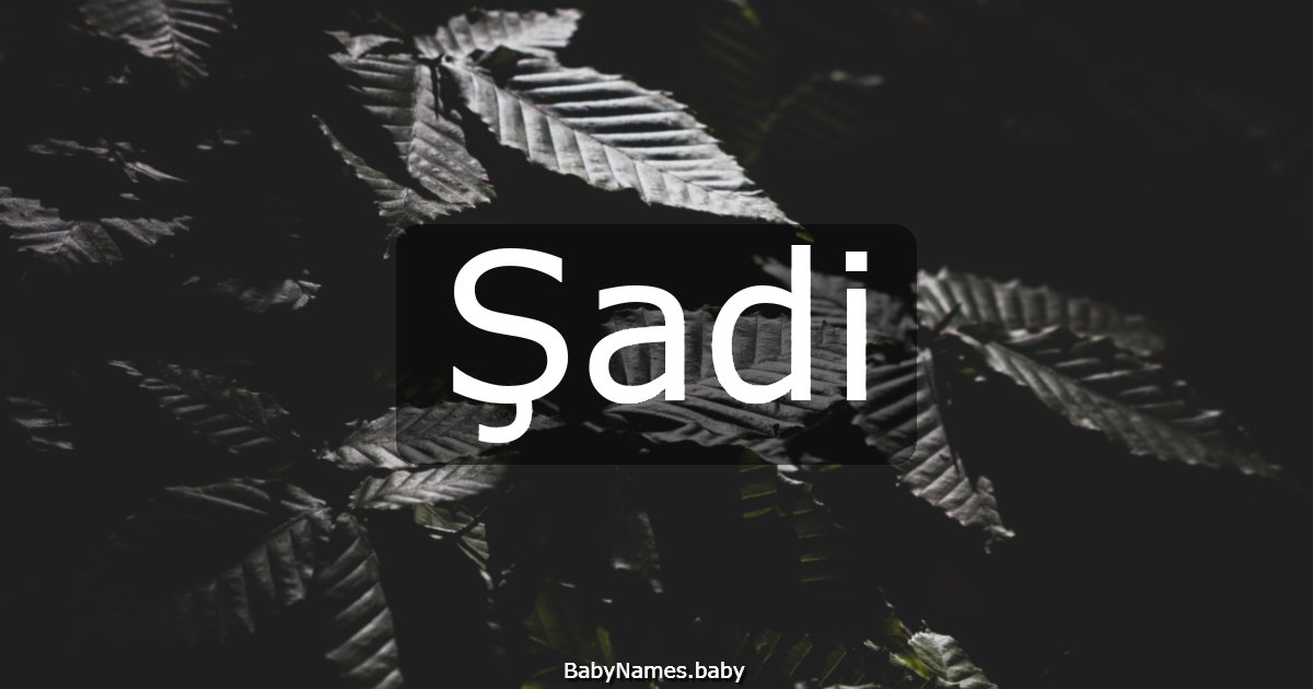 Şadi
