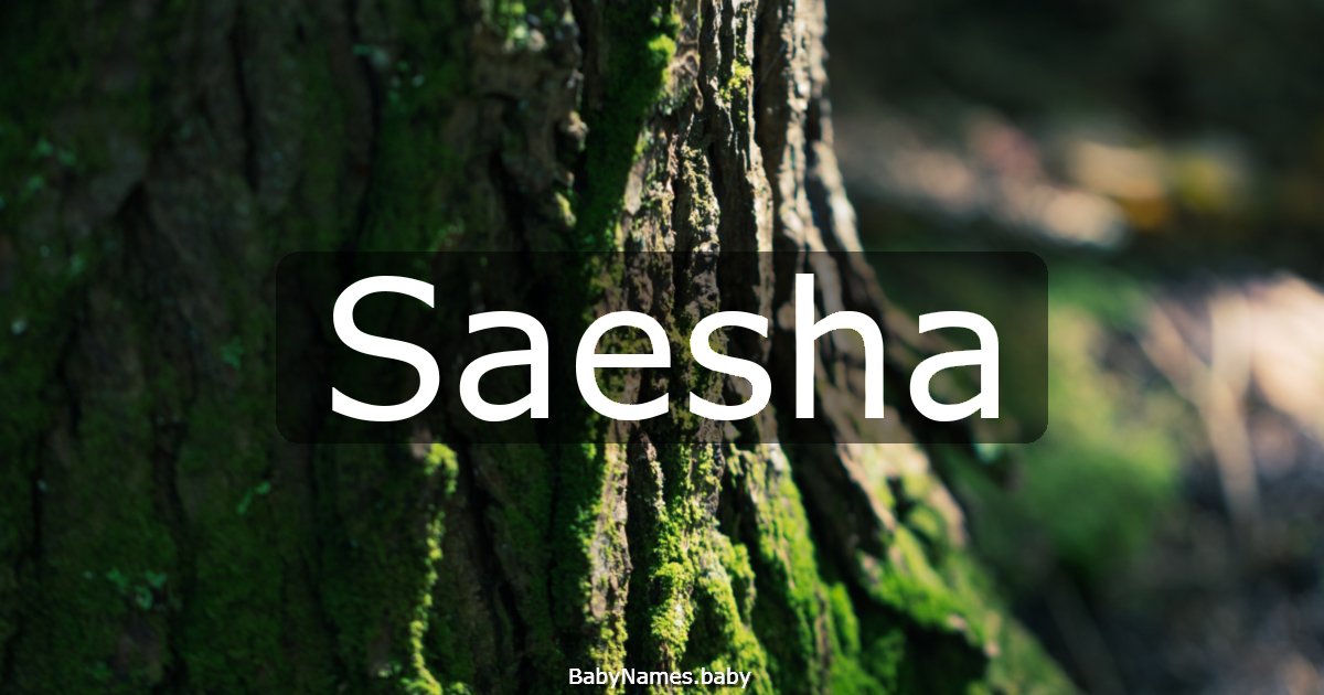 Saesha