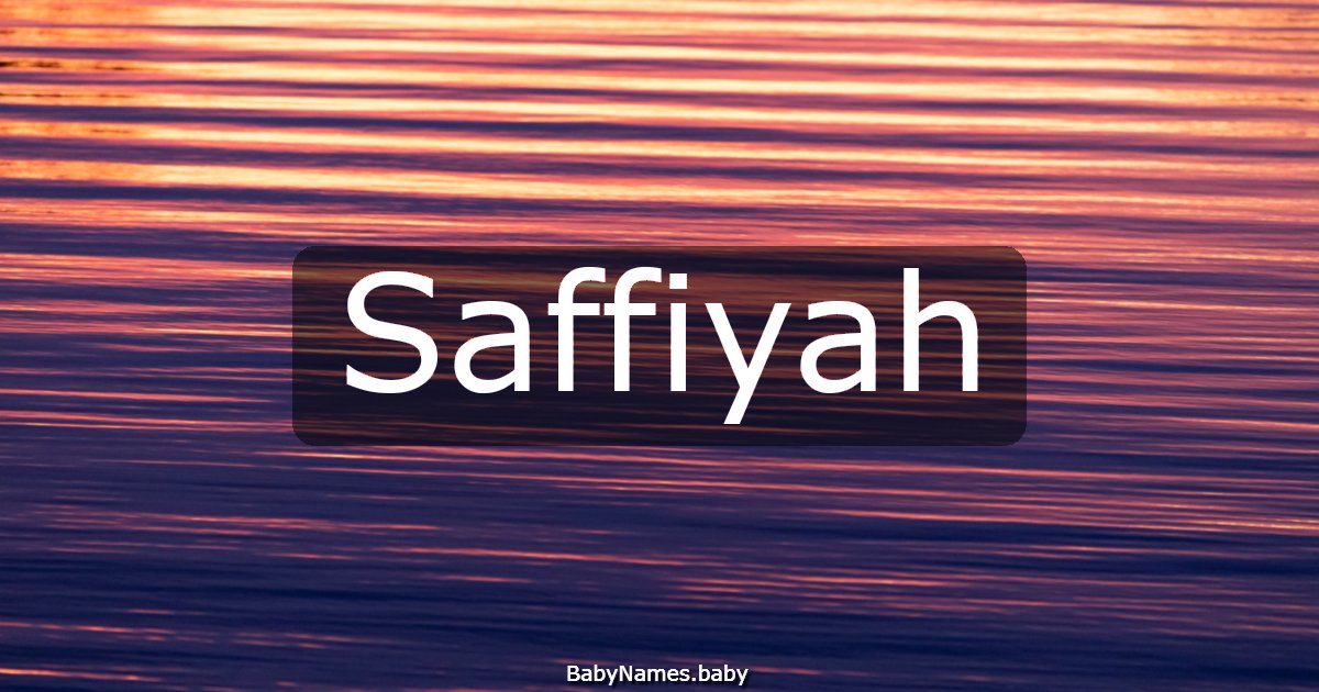 Saffiyah