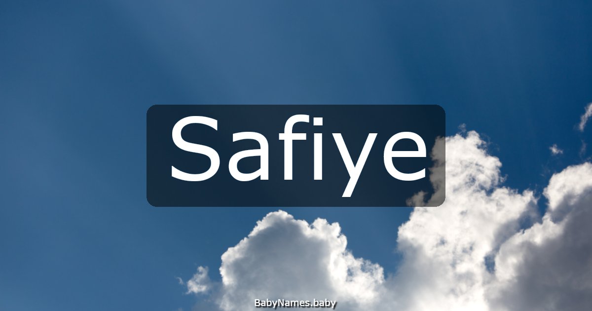 Safiye