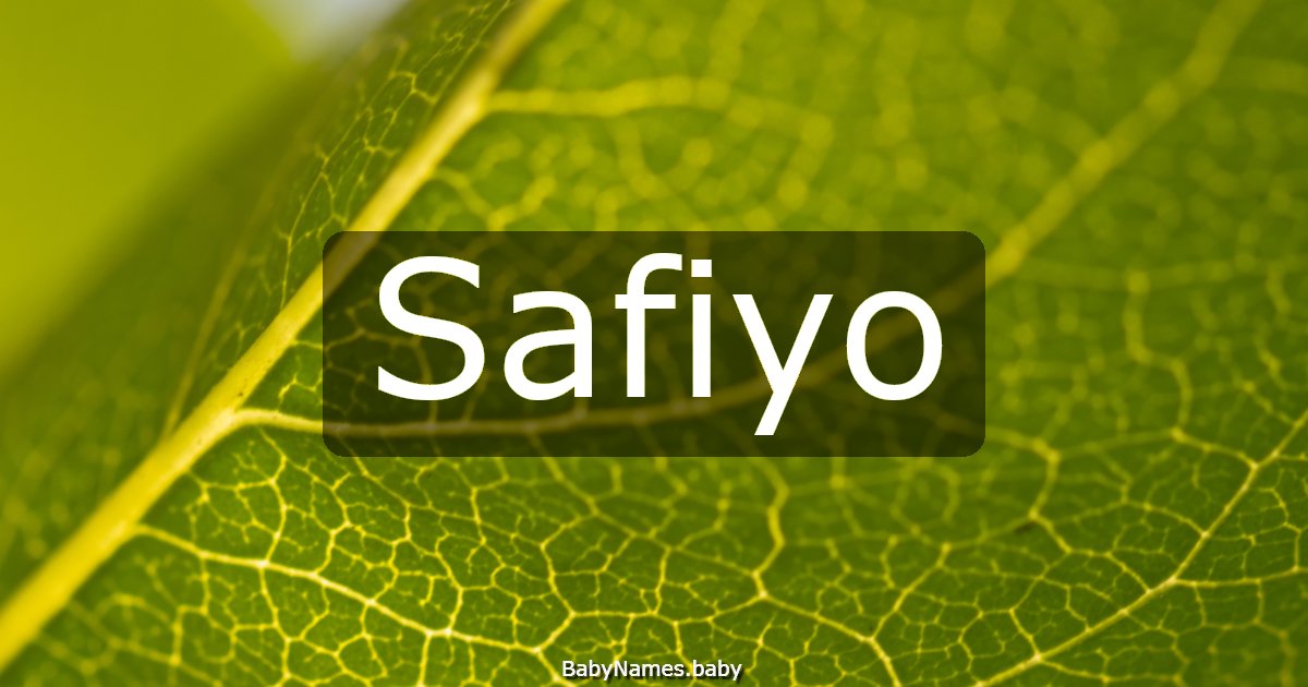 Safiyo