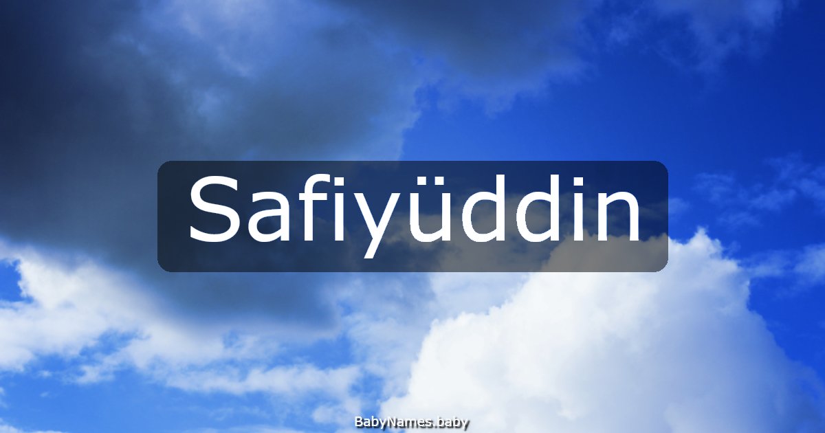Safiyüddin