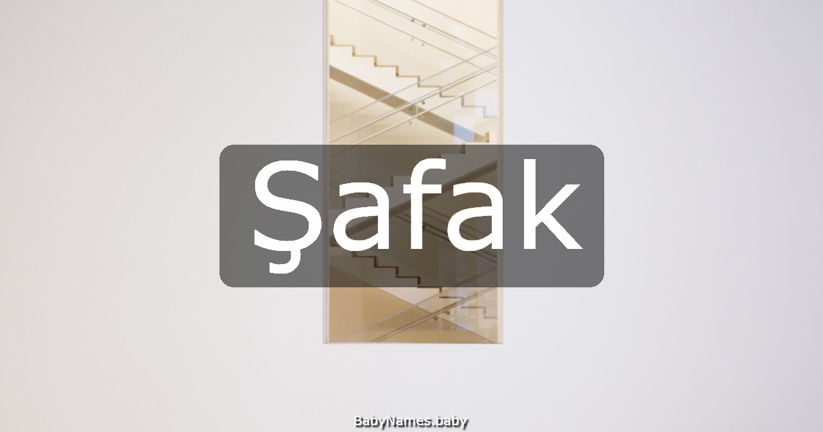 Şafak