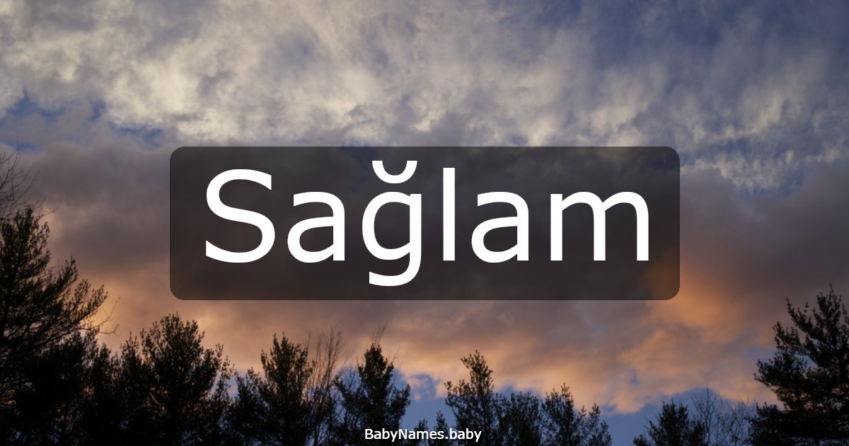 Sağlam