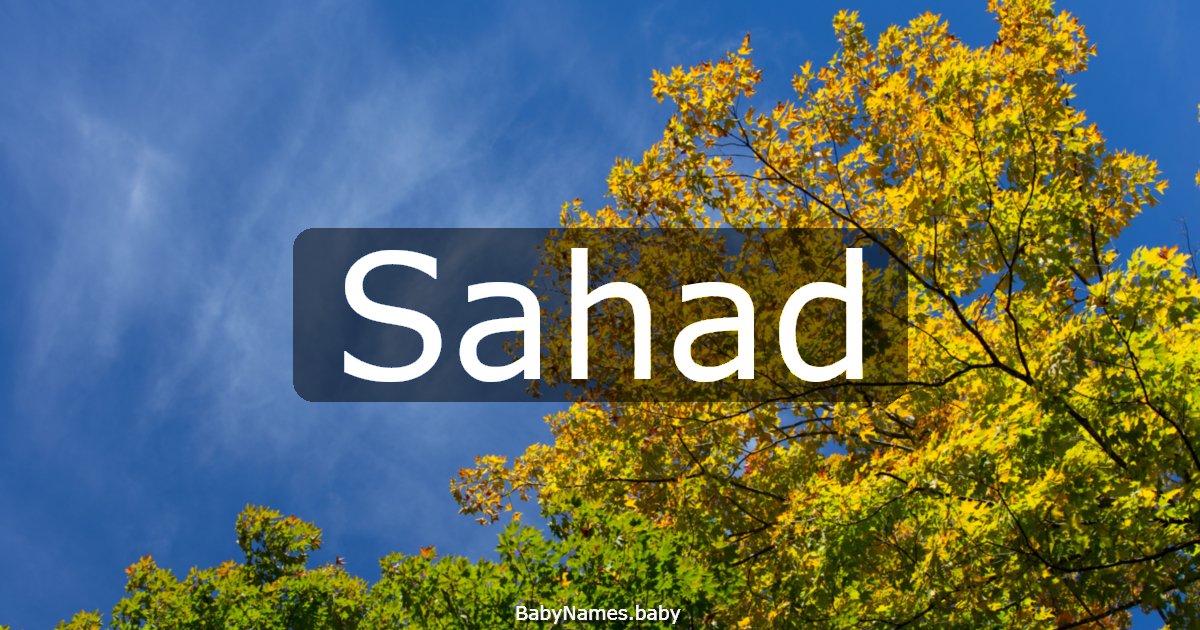 Sahad