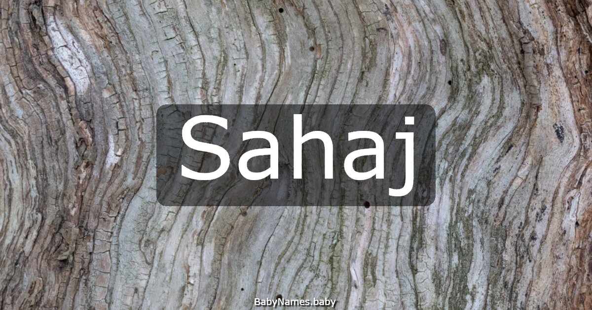Sahaj