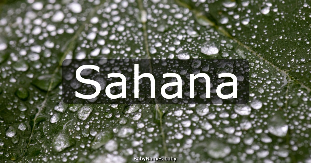 Sahana