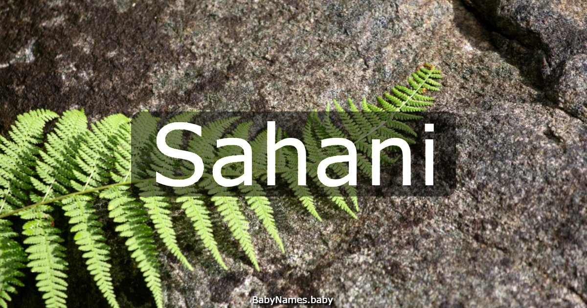 Sahani