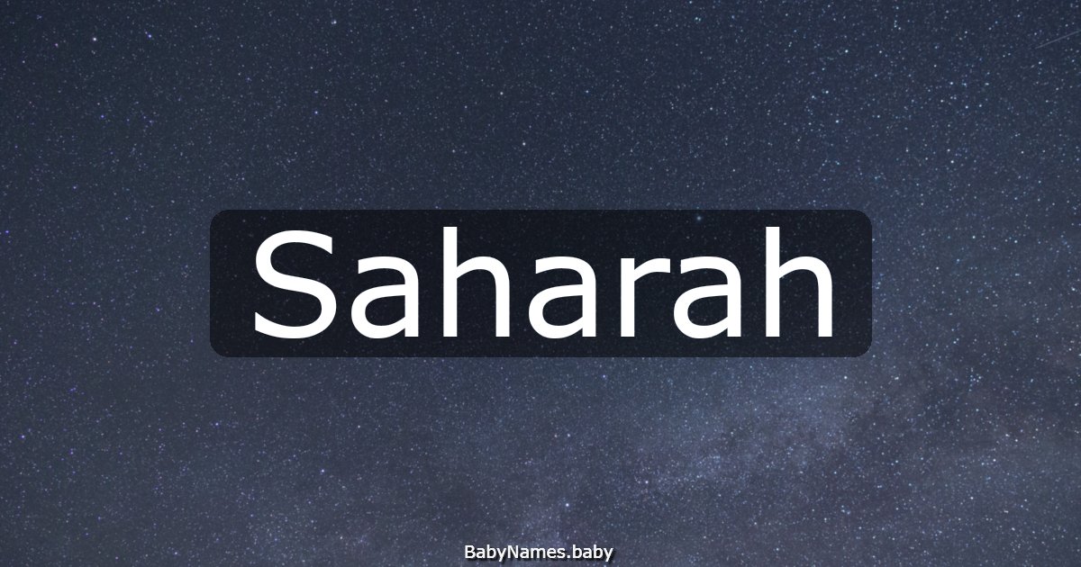 Saharah