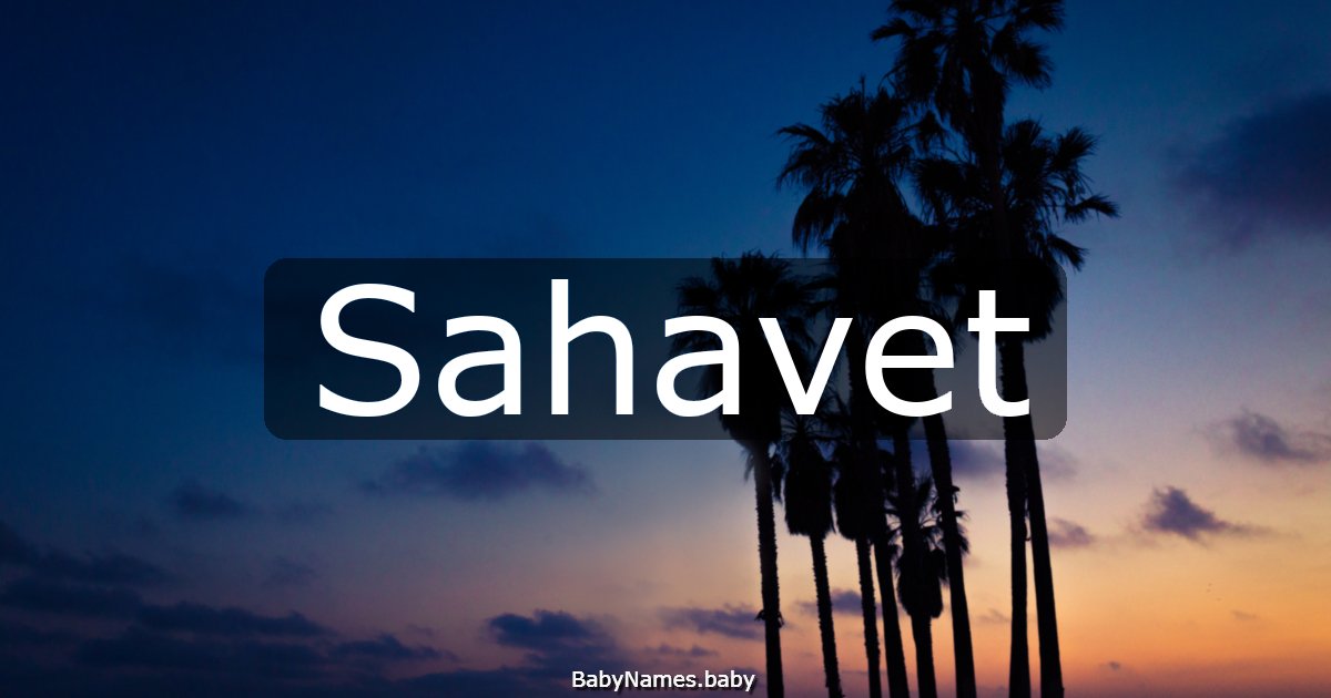Sahavet