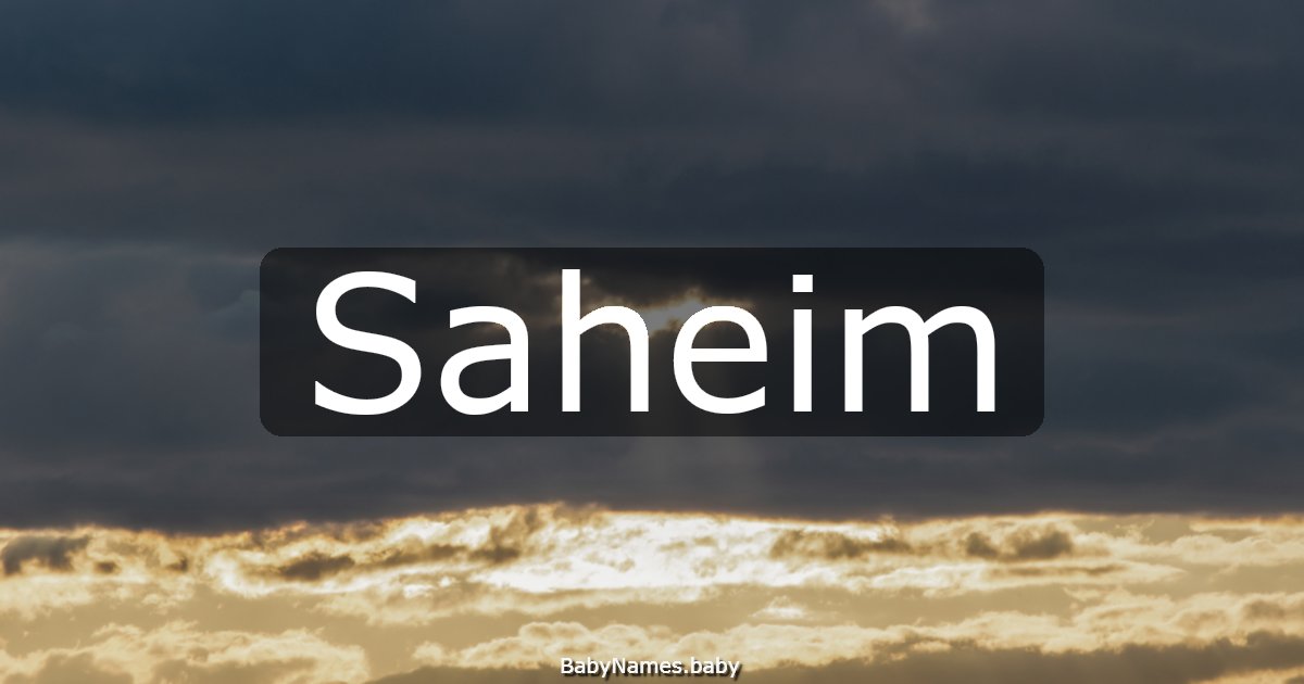 Saheim