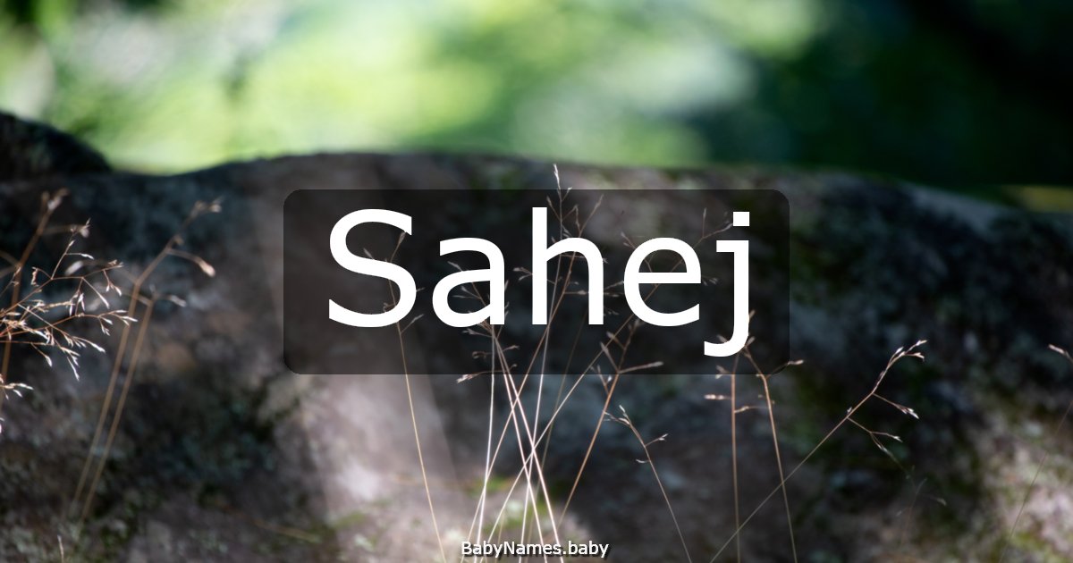 Sahej