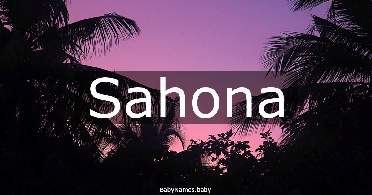 Sahona