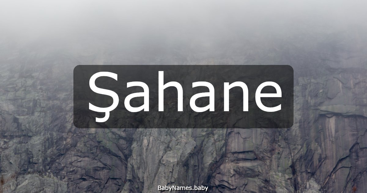 Şahane