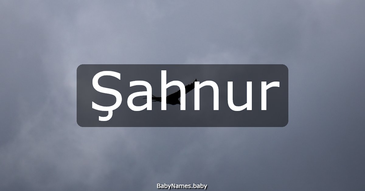Şahnur