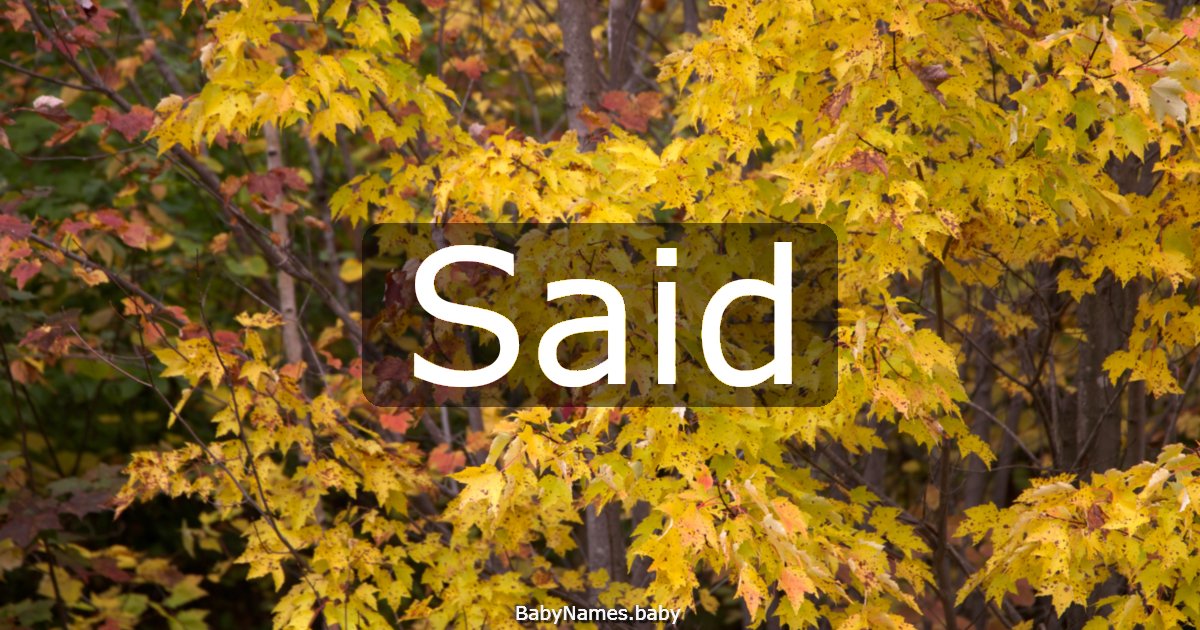 Said