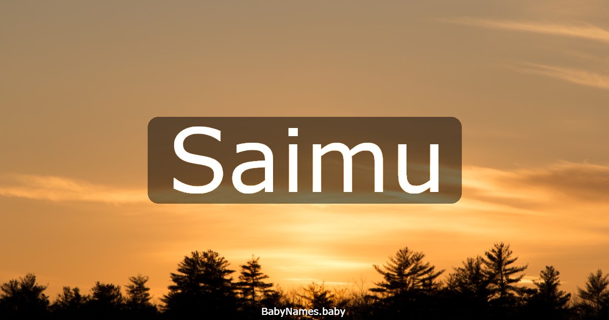 Saimu