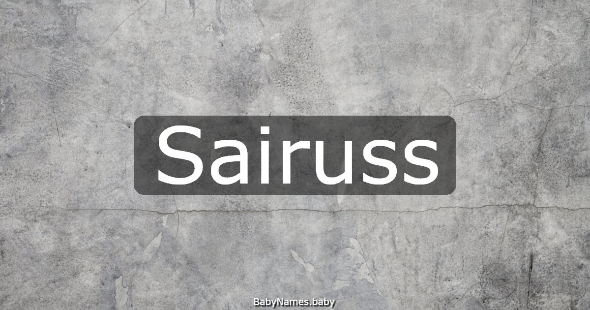 Sairuss