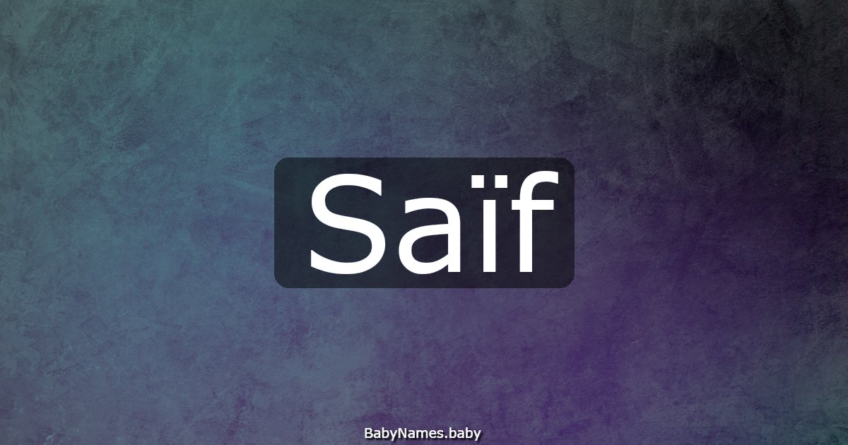 Saïf