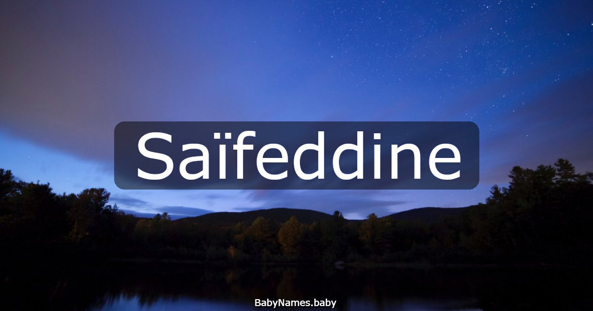 Saïfeddine