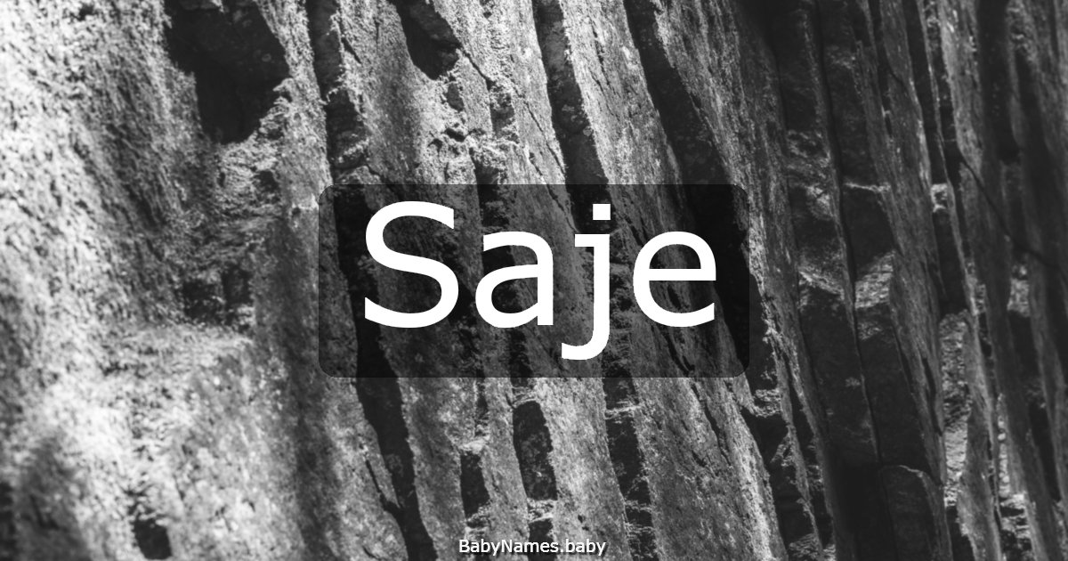 Saje