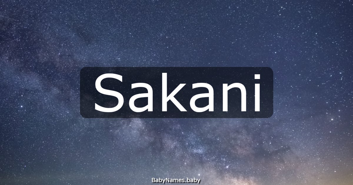Sakani