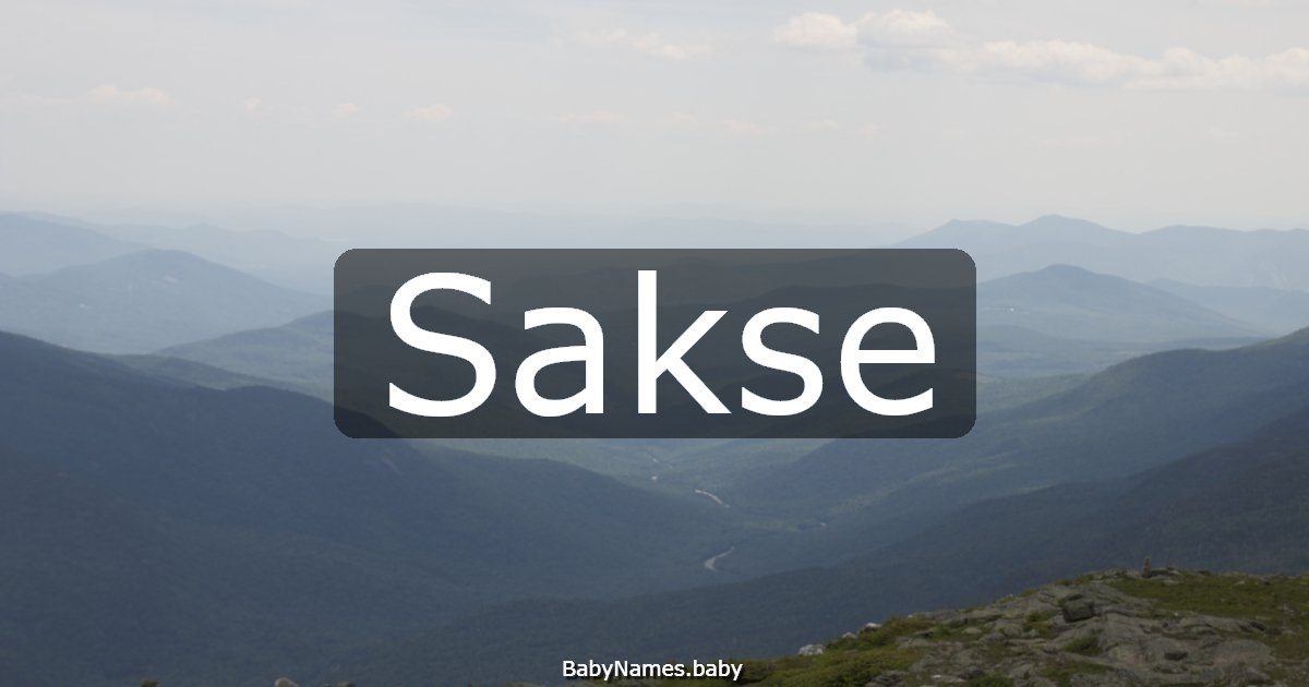 Sakse