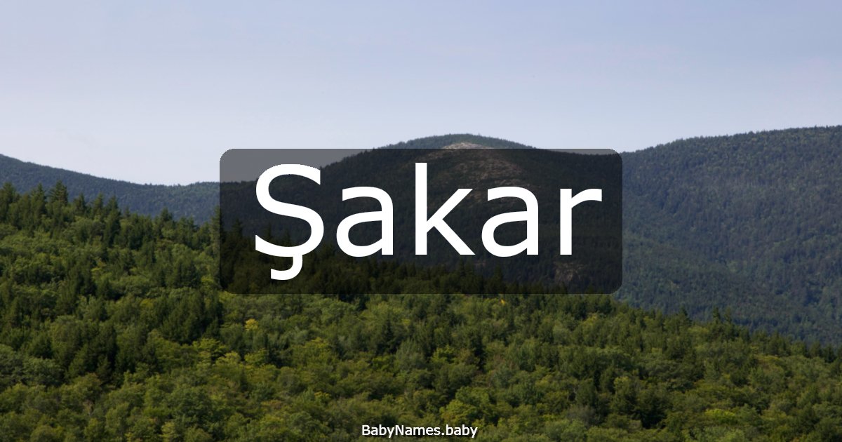 Şakar