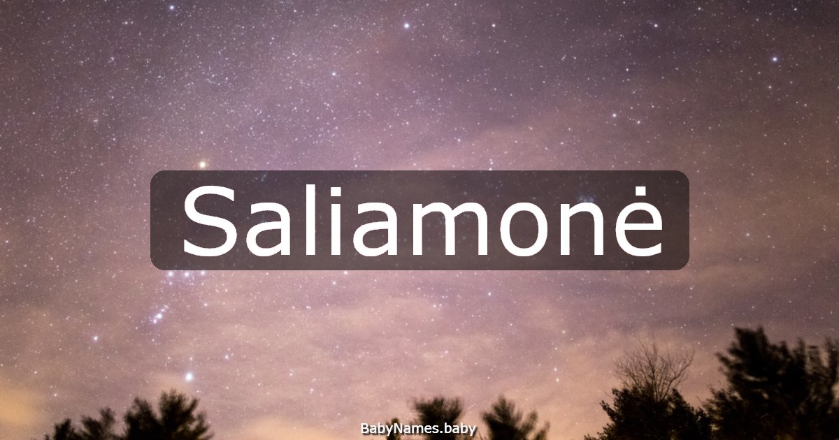 Saliamonė