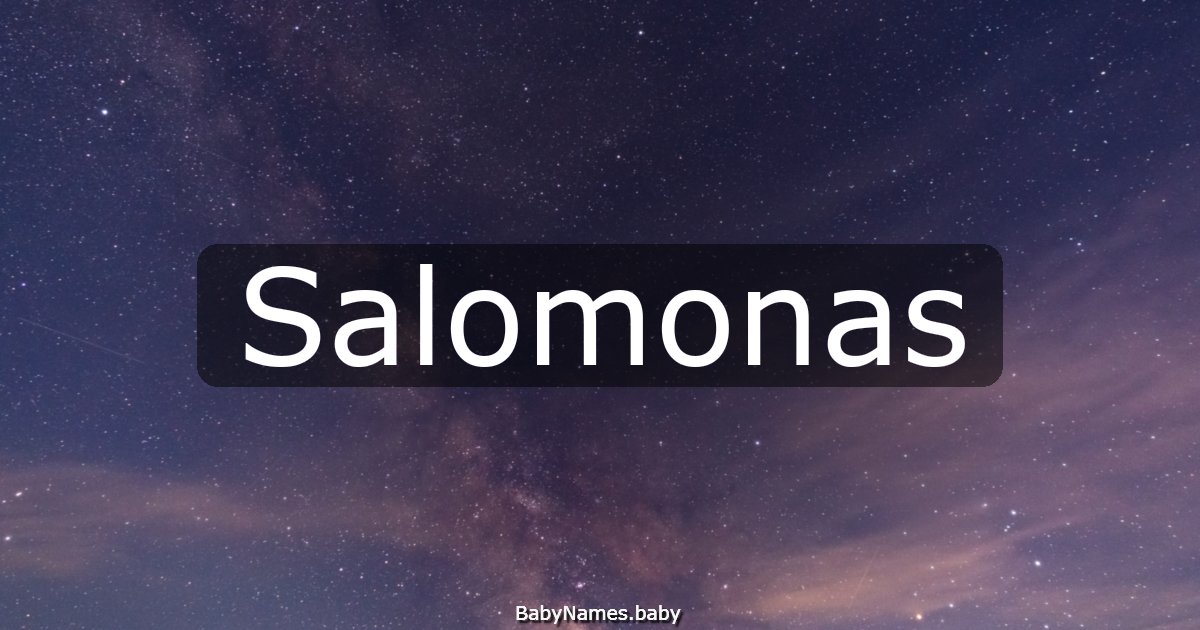 Salomonas
