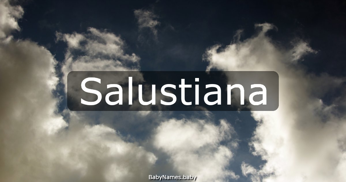 Salustiana