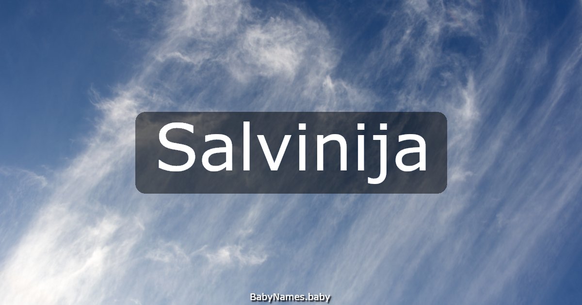 Salvinija