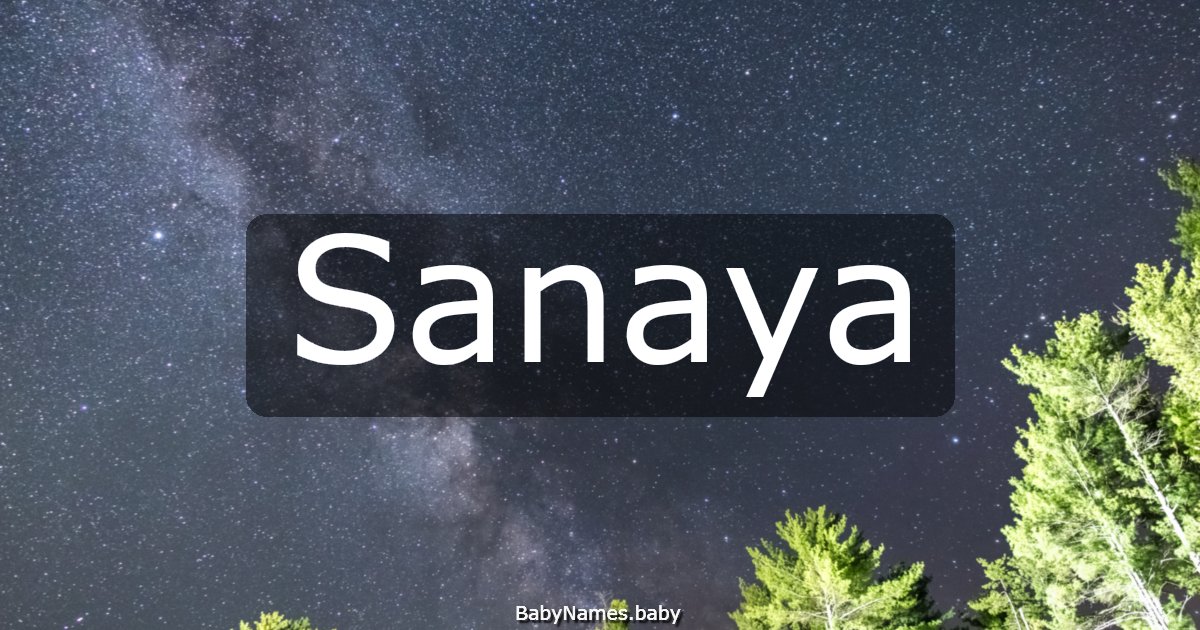 Sanaya