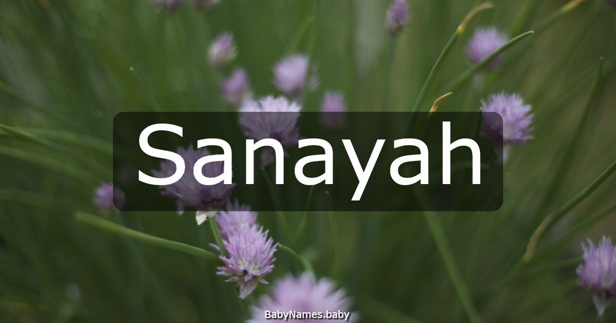 Sanayah