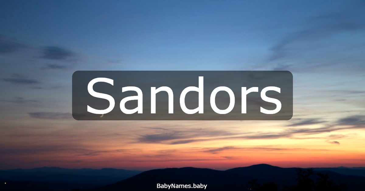 Sandors