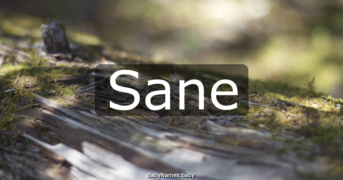 Sane