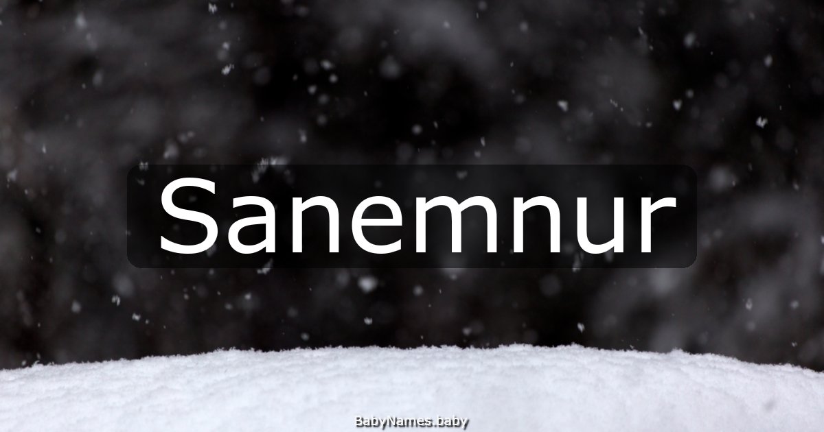 Sanemnur