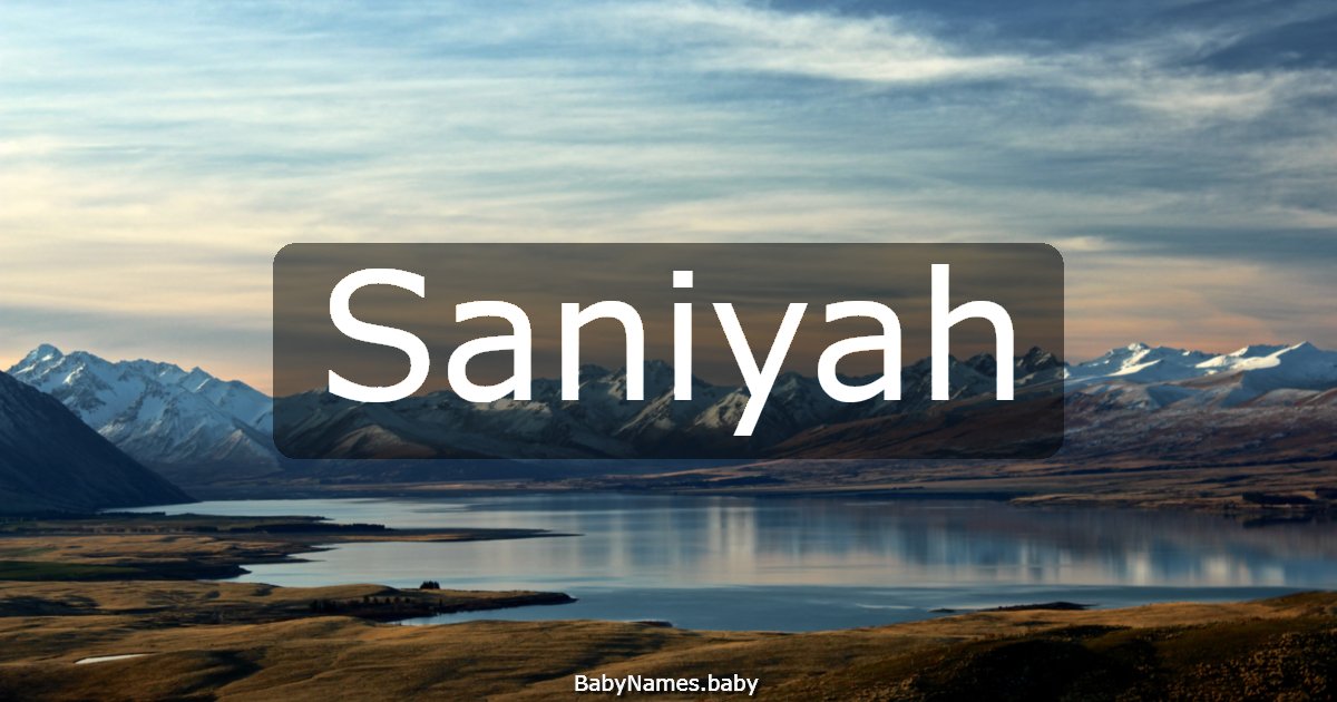 Saniyah