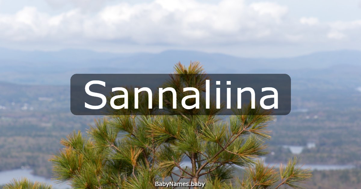 Sannaliina