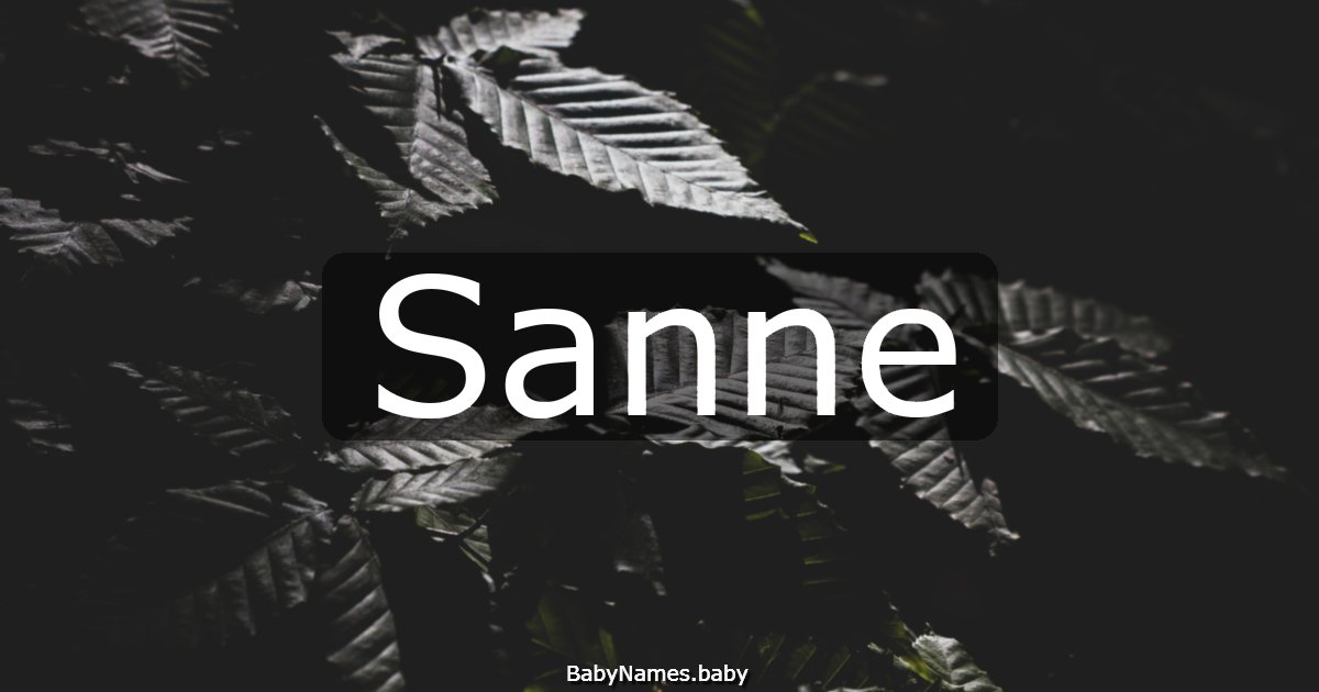 Sanne